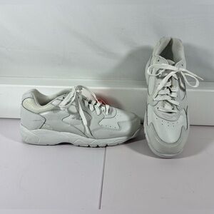 New Balance 571 Walking Shoes White Leather Comfort Men 8